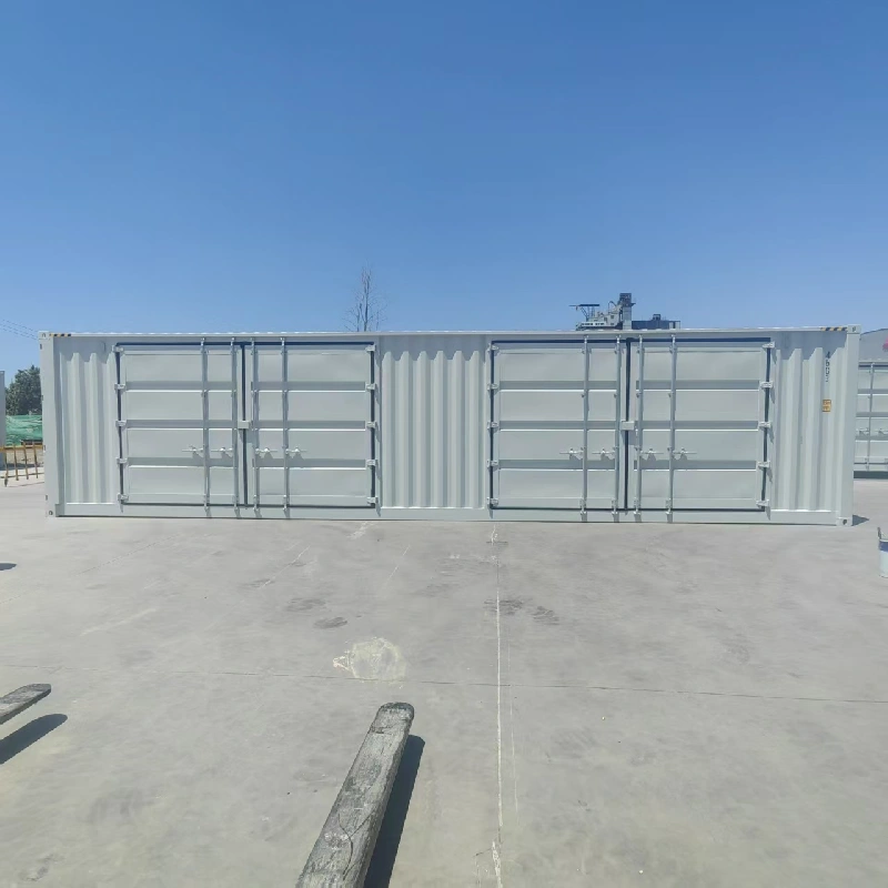 2 ဘေးထွက်တံခါးနှင့်အတူ 40ft တောင်ထိပ်ကွန်တိန်နာ